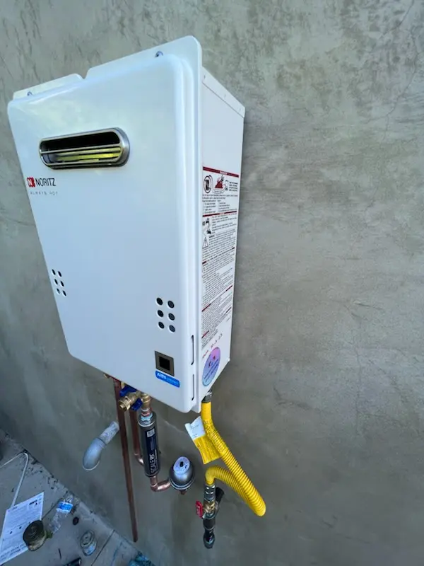 Tankless water heater installation for Forebay homes